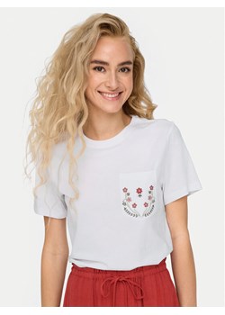 ONLY T-Shirt Polly 15317989 Biały Regular Fit ze sklepu MODIVO w kategorii Bluzki damskie - zdjęcie 181114687