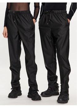Rains Spodnie przeciwdeszczowe Rain Pants Slim W3 18580 Czarny Slim Fit ze sklepu MODIVO w kategorii Spodnie damskie - zdjęcie 181114688