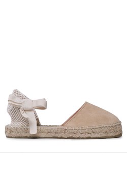 Manebi Espadryle Suede Flat Valenciana Espadrilles K 1.1 P0 Beżowy ze sklepu MODIVO w kategorii Espadryle damskie - zdjęcie 181114736