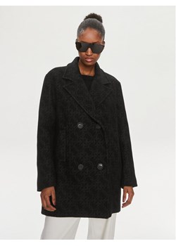 Pinko Płaszcz wełniany 101875 Y82W Czarny Regular Fit ze sklepu MODIVO w kategorii Płaszcze damskie - zdjęcie 181114885