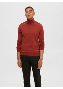Selected Homme Golf 16074684 Pomarańczowy Regular Fit ze sklepu MODIVO w kategorii Swetry męskie - zdjęcie 181114897