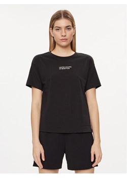United Colors Of Benetton Koszulka piżamowa 30963M04R Czarny Regular Fit ze sklepu MODIVO w kategorii Piżamy damskie - zdjęcie 181115105