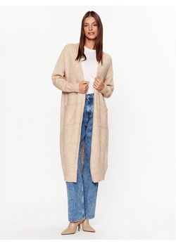 YAS Kardigan 26030702 Beżowy Loose Fit ze sklepu MODIVO w kategorii Swetry damskie - zdjęcie 181115199