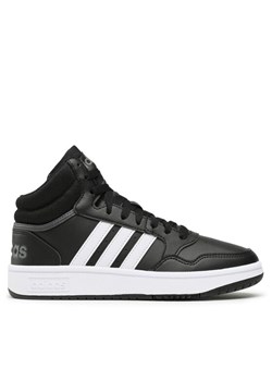 adidas Sneakersy Hoops 3.0 Mid Classic Vintage Shoes GW3020 Czarny ze sklepu MODIVO w kategorii Buty sportowe męskie - zdjęcie 181115238