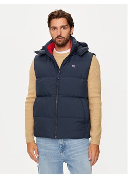Tommy Jeans Kamizelka Essential DM0DM20465 Granatowy Regular Fit ze sklepu MODIVO w kategorii Kamizelki męskie - zdjęcie 181115335