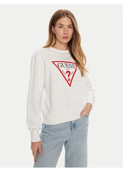 Guess Bluza W2YQ16 KBA11 Biały Relaxed Fit ze sklepu MODIVO w kategorii Bluzy damskie - zdjęcie 181115656