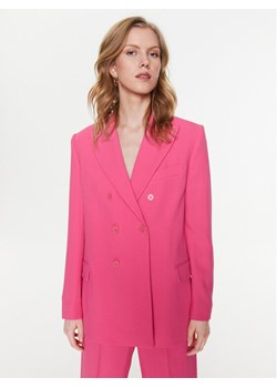 Red Valentino Marynarka 2R3CEC402EU Różowy Regular Fit ze sklepu MODIVO w kategorii Marynarki damskie - zdjęcie 181115706