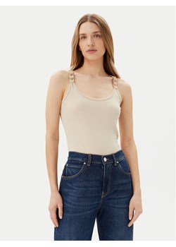 Morgan Top 251-DIDOA Beżowy Slim Fit ze sklepu MODIVO w kategorii Bluzki damskie - zdjęcie 181115809