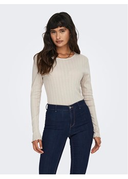 ONLY Bluzka Carlotta 15291987 Beżowy Regular Fit ze sklepu MODIVO w kategorii Bluzki damskie - zdjęcie 181115937