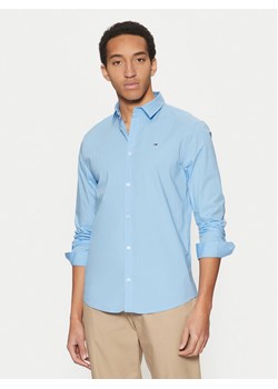 Tommy Jeans Koszula Original DM0DM04405 Niebieski Slim Fit ze sklepu MODIVO w kategorii Koszule męskie - zdjęcie 181115966