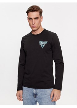 Guess Longsleeve M4RI07 I3Z14 Czarny Slim Fit ze sklepu MODIVO w kategorii T-shirty męskie - zdjęcie 181115999