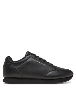 Tommy Hilfiger Sneakersy Lo Runner Pu Mix FM0FM05419 Czarny ze sklepu MODIVO w kategorii Buty sportowe męskie - zdjęcie 181116016