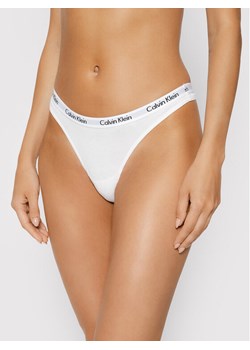 Calvin Klein Underwear Stringi 0000D1617E Biały ze sklepu MODIVO w kategorii Majtki damskie - zdjęcie 181116446