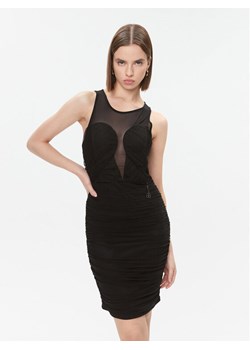 Fracomina Sukienka koktajlowa FQ23WD1005W52901 Czarny Slim Fit ze sklepu MODIVO w kategorii Sukienki - zdjęcie 181116537