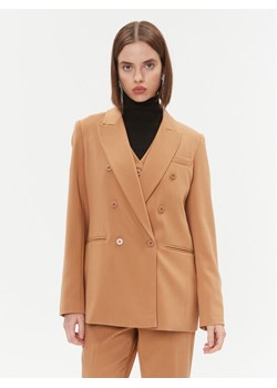 DKNY Marynarka UG3JX043 Brązowy Regular Fit ze sklepu MODIVO w kategorii Marynarki damskie - zdjęcie 181116675
