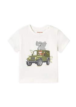Mayoral T-Shirt 1053 Biały Regular Fit ze sklepu MODIVO w kategorii Kaftaniki i bluzki - zdjęcie 181116717