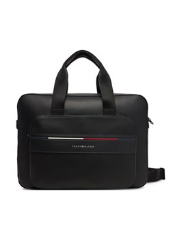 Tommy Hilfiger Torba na laptopa Th Foundation Computer Bag AM0AM13198 Czarny ze sklepu MODIVO w kategorii Torby na laptopa - zdjęcie 181116939