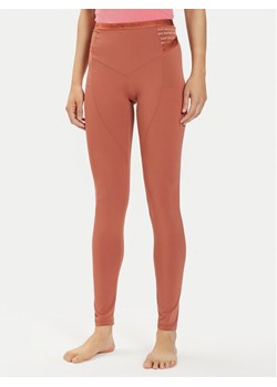 Emporio Armani Underwear Legginsy 164728 3F204 01656 Brązowy Slim Fit ze sklepu MODIVO w kategorii Spodnie damskie - zdjęcie 181117006