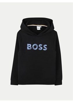 Boss Bluza J51189 D Czarny Regular Fit ze sklepu MODIVO w kategorii Bluzy chłopięce - zdjęcie 181117096