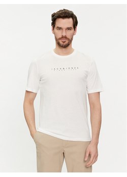 Jack&Jones T-Shirt Setra 12247985 Biały Standard Fit ze sklepu MODIVO w kategorii T-shirty męskie - zdjęcie 181117329