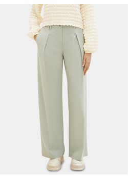 Tom Tailor Spodnie materiałowe 1040686 Zielony Wide Leg ze sklepu MODIVO w kategorii Spodnie damskie - zdjęcie 181117346