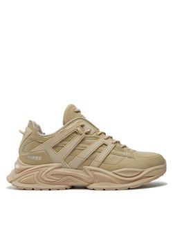 Guess Sneakersy Belluno Low FMTBEL ELE12 Beżowy ze sklepu MODIVO w kategorii Buty sportowe męskie - zdjęcie 181117417