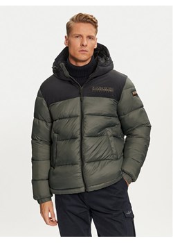 Napapijri Kurtka zimowa A-Hornelen NP0A4GLL Zielony Regular Fit ze sklepu MODIVO w kategorii Kurtki męskie - zdjęcie 181117429