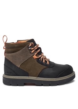 Clarks Trzewiki Lorcam Hike O. 26178387 Khaki ze sklepu MODIVO w kategorii Buty zimowe dziecięce - zdjęcie 181117526