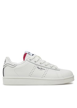 Pepe Jeans Sneakersy Player Basic B PBS00001 Biały ze sklepu MODIVO w kategorii Buty sportowe dziecięce - zdjęcie 181117658