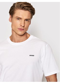 Hugo T-Shirt Dero222 50466158 Biały Regular Fit ze sklepu MODIVO w kategorii T-shirty męskie - zdjęcie 181117809