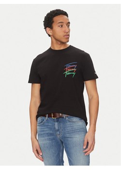 Tommy Jeans T-Shirt Twisted Signature DM0DM20771 Czarny Regular Fit ze sklepu MODIVO w kategorii T-shirty męskie - zdjęcie 181117848