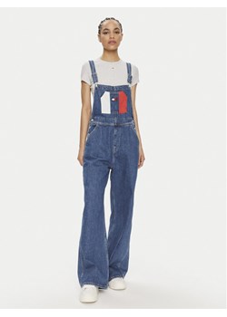 Tommy Jeans Ogrodniczki Classic Flag DW0DW18208 Niebieski Wide Leg - id: 0000303849931 - marki Tommy Jeans - 181117959 Tommy Jeans Ogrodniczki Classic Flag DW0DW18208 Niebieski Wide Leg ze sklepu MODIVO w kategorii Jeansy damskie - zdjęcie 181117959