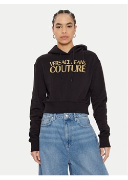 Versace Jeans Couture Bluza 78HAIT01 Czarny Regular Fit ze sklepu MODIVO w kategorii Bluzy damskie - zdjęcie 181117996