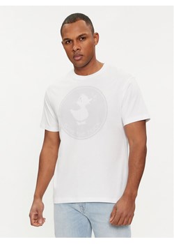Save The Duck T-Shirt DT1716M BESY18 Biały Regular Fit ze sklepu MODIVO w kategorii T-shirty męskie - zdjęcie 181118158
