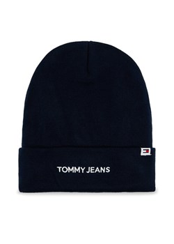 Tommy Jeans Czapka Linear Logo AM0AM12025 Granatowy ze sklepu MODIVO w kategorii Czapki zimowe męskie - zdjęcie 181118159