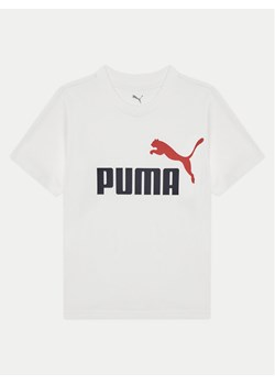 Puma T-Shirt Ess 685778 Biały Regular Fit ze sklepu MODIVO w kategorii T-shirty chłopięce - zdjęcie 181118218