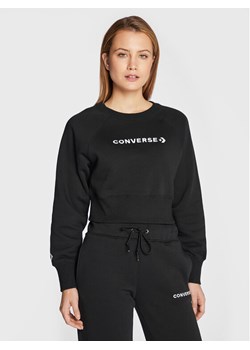 Converse Bluza Wordmark 10023716-A01 Czarny Regular Fit ze sklepu MODIVO w kategorii Bluzy damskie - zdjęcie 181118319