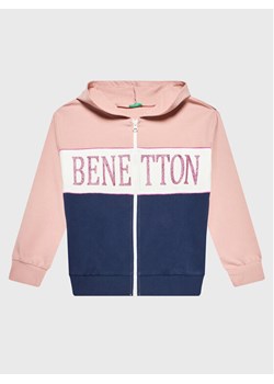 United Colors Of Benetton Bluza 3GNSC501C Różowy Regular Fit ze sklepu MODIVO w kategorii Bluzy dziewczęce - zdjęcie 181118519