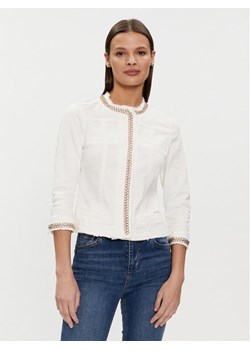 Liu Jo Kurtka jeansowa UXX039 D4128 Biały Regular Fit ze sklepu MODIVO w kategorii Kurtki damskie - zdjęcie 181118596