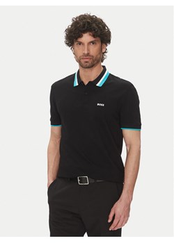 BOSS Polo Paddy Ap Heritage 50538101 Czarny Regular Fit ze sklepu MODIVO w kategorii T-shirty męskie - zdjęcie 181118608