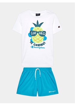 Champion Komplet t-shirt i spodenki 306392 Biały Regular Fit ze sklepu MODIVO w kategorii Komplety chłopięce - zdjęcie 181118717