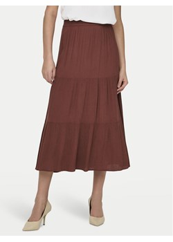 ONLY Spódnica maxi Mikka 15324808 Brązowy Regular Fit ze sklepu MODIVO w kategorii Spódnice - zdjęcie 181118887
