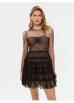 TWINSET Sukienka koktajlowa 232TT2071 Czarny Regular Fit ze sklepu MODIVO w kategorii Sukienki - zdjęcie 181118949