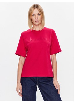 United Colors Of Benetton T-Shirt 3BL0D103H Czerwony Regular Fit ze sklepu MODIVO w kategorii Bluzki damskie - zdjęcie 181119259
