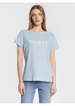Guess T-Shirt 1981 W2BI68 K8G01 Niebieski Regular Fit ze sklepu MODIVO w kategorii Bluzki damskie - zdjęcie 181119455