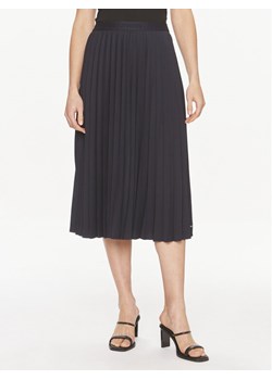 Tommy Hilfiger Spódnica plisowana Fluid WW0WW41793 Granatowy Regular Fit ze sklepu MODIVO w kategorii Spódnice - zdjęcie 181119467