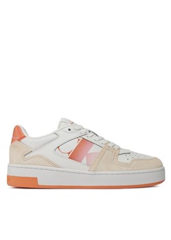 Calvin Klein Jeans Sneakersy Basket Cupsole Lace Mix Nbs Sat YW0YW01446 Biały ze sklepu MODIVO w kategorii Buty sportowe dziecięce - zdjęcie 181120018