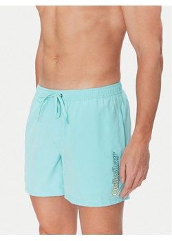 Quiksilver Szorty kąpielowe Spl Fineline Volley 15 EQYJV04141 Turkusowy Regular Fit ze sklepu MODIVO w kategorii Kąpielówki - zdjęcie 181120058