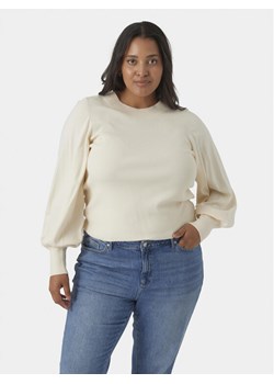 Vero Moda Curve Sweter 10291293 Beżowy Regular Fit ze sklepu MODIVO w kategorii Swetry damskie - zdjęcie 181120148