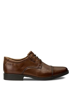 Clarks Półbuty Tilden Cap 261300967 Brązowy ze sklepu MODIVO w kategorii Buty eleganckie męskie - zdjęcie 181120305
